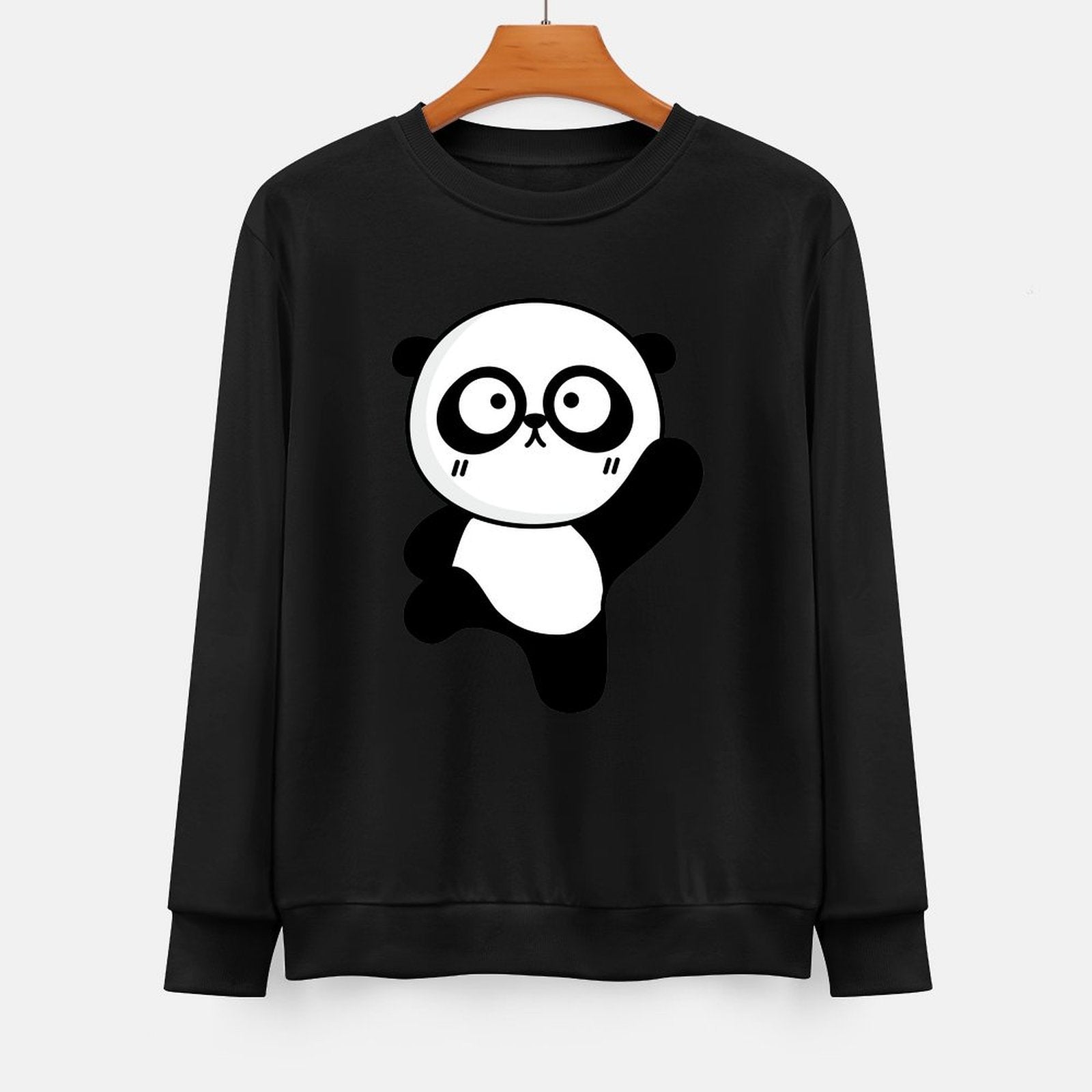 Front Patterned Long Sleeve TopComfort Slim Fit